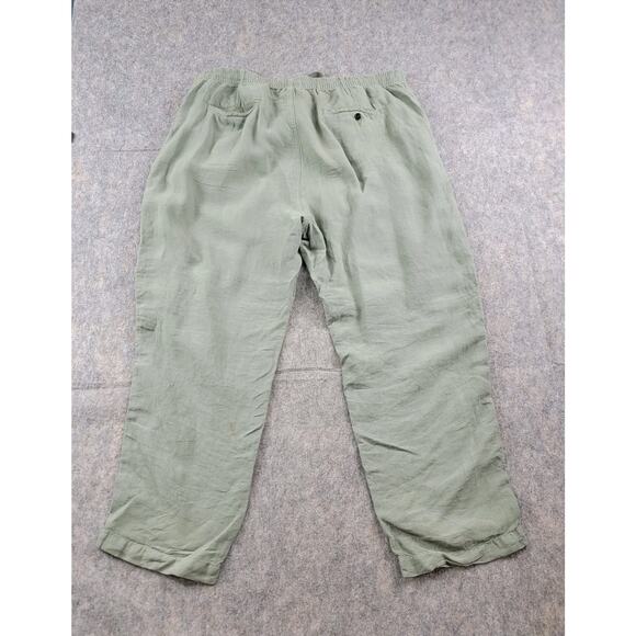 Todd Snyder Drawstring Linen Pants size XXL Green *Read* - Picture 3 of 16